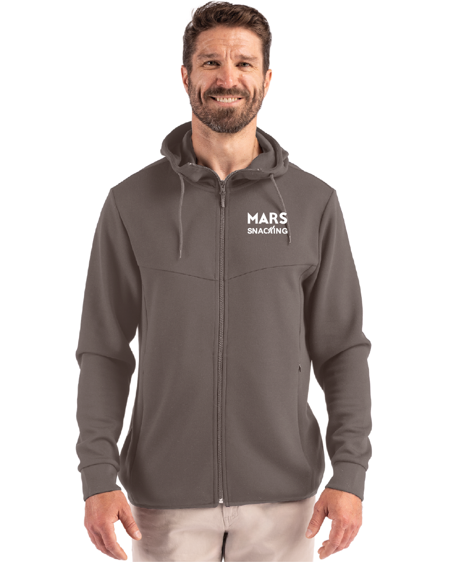 Clique Haven Recycled Mens Full Zip Hooded Sweatshirt