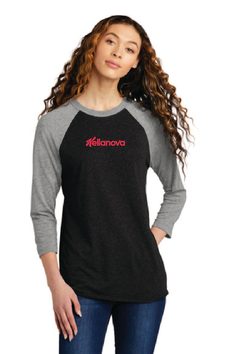 Unisex Tri-Blend 3/4-Sleeve Raglan Tee