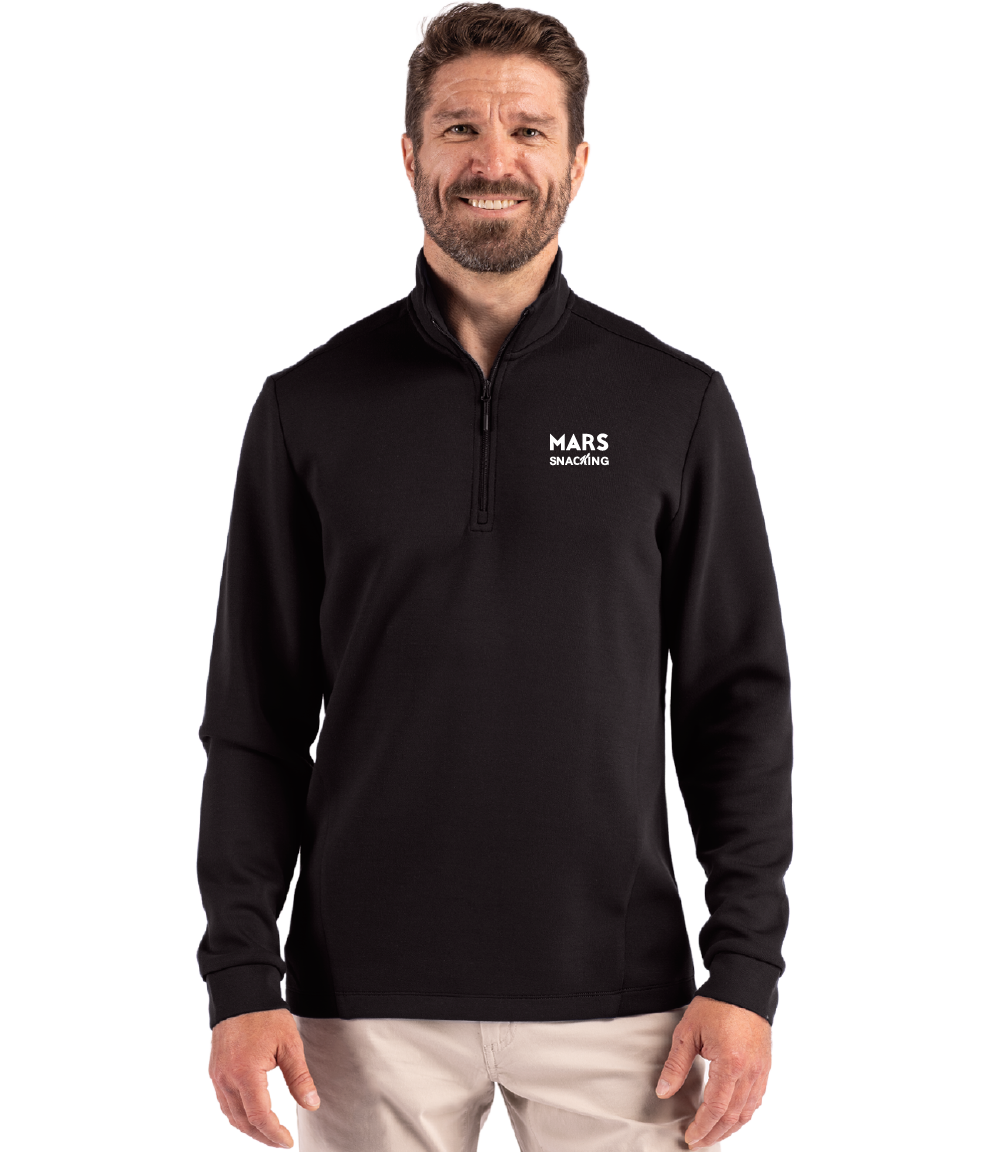 Clique Haven Recycled Mens Quarter Zip Sweatshirt