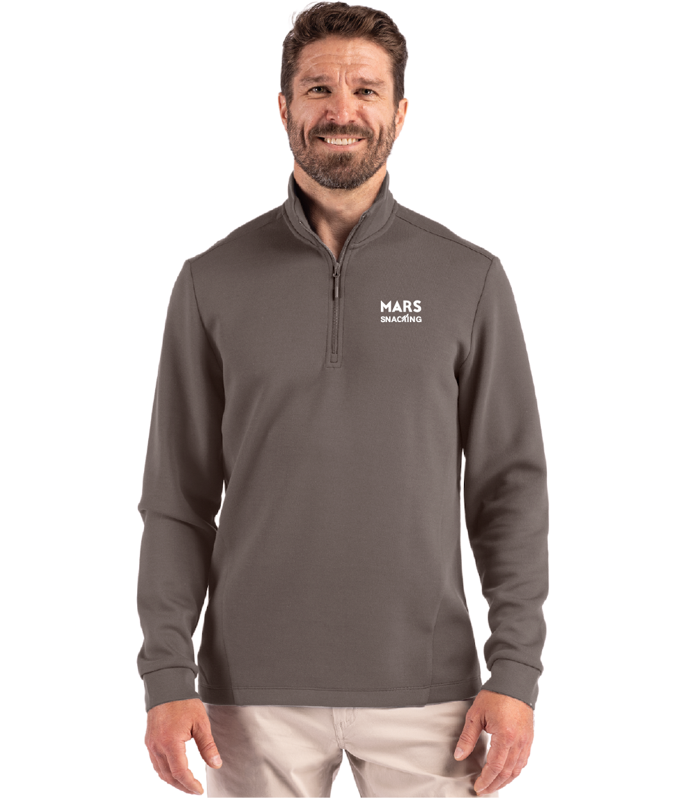 Clique Haven Recycled Mens Quarter Zip Sweatshirt