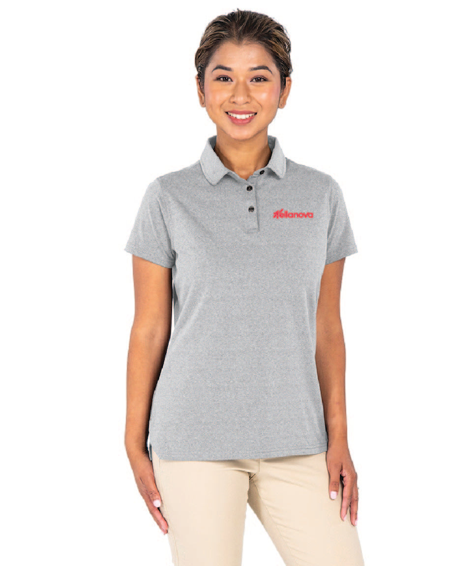 WOMEN'S HEATHERED ECO-LOGIC STRETCH POLO