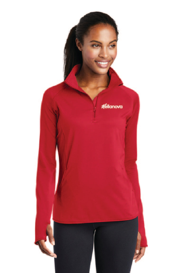 Ladies Sport-Wick® Stretch 1/4-Zip Pullover