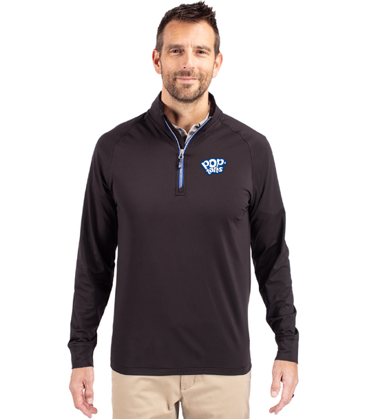 Cutter & Buck Adapt Recycled Soft Knit Stretch Mens Quarter Zip Pullover