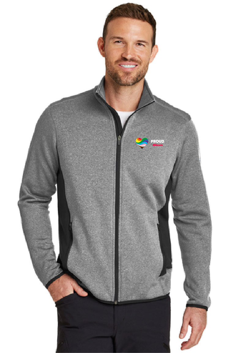 Proud-Eddie Bauer® Full-Zip Heather Stretch Fleece Jacket