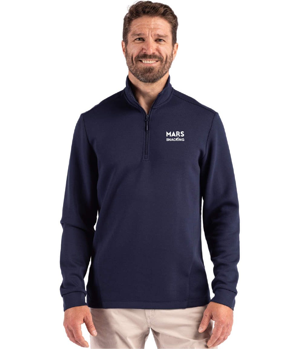 Clique Haven Recycled Mens Quarter Zip Sweatshirt