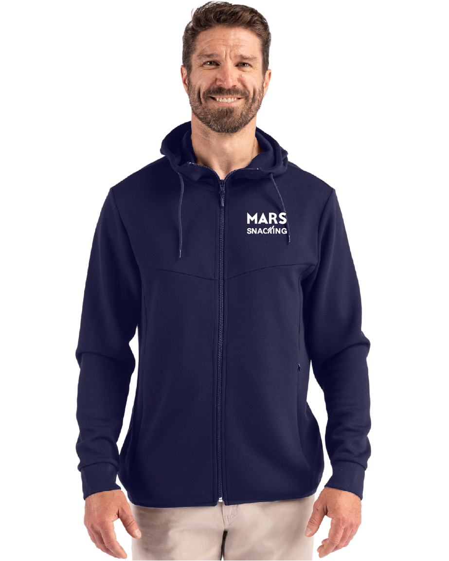 Clique Haven Recycled Mens Full Zip Hooded Sweatshirt